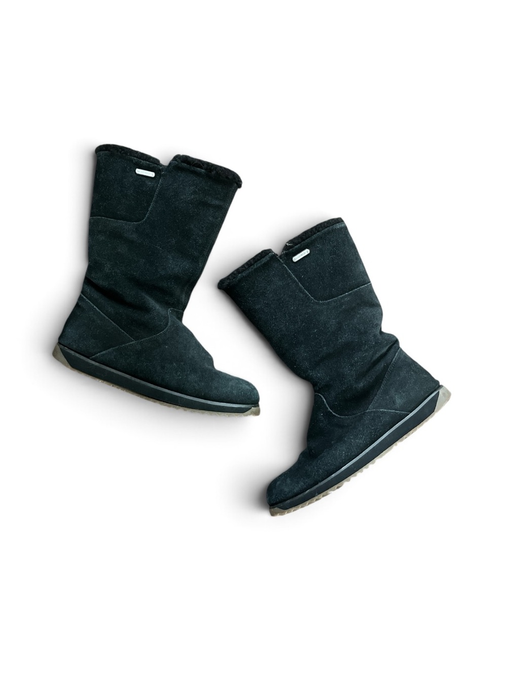 Women’s Emu Black Suede Mid-Calf Winter Boots